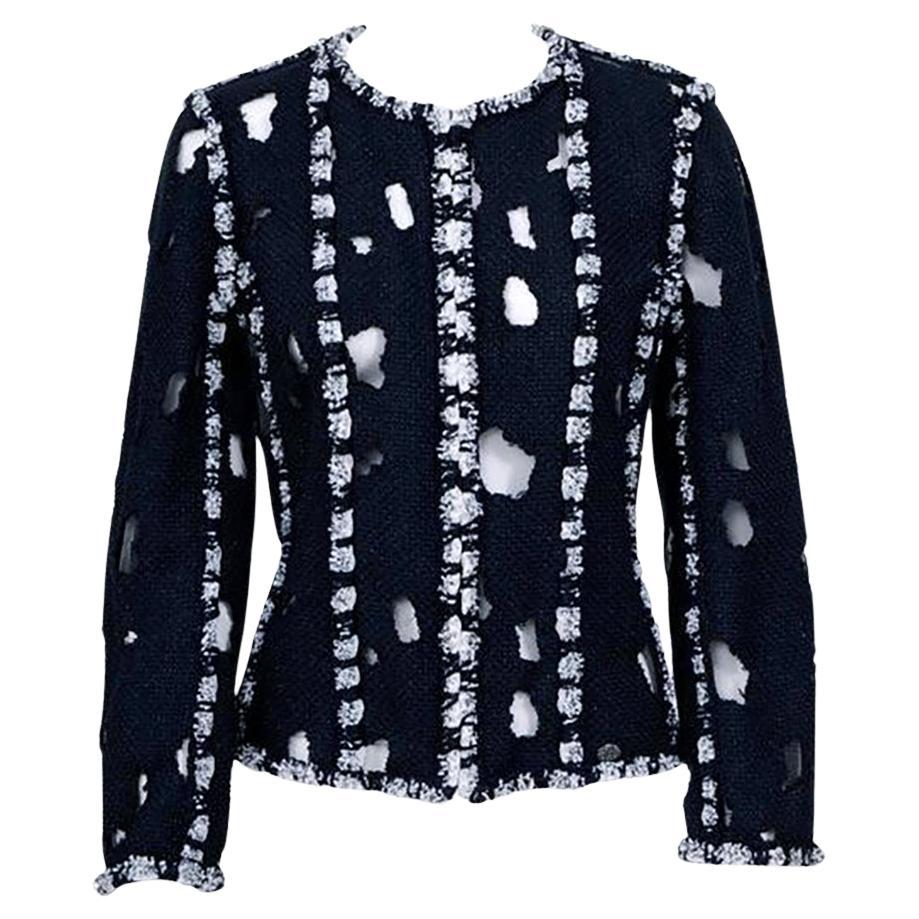 Chanel Iconic Met Museum Distressed Tweed Jacket