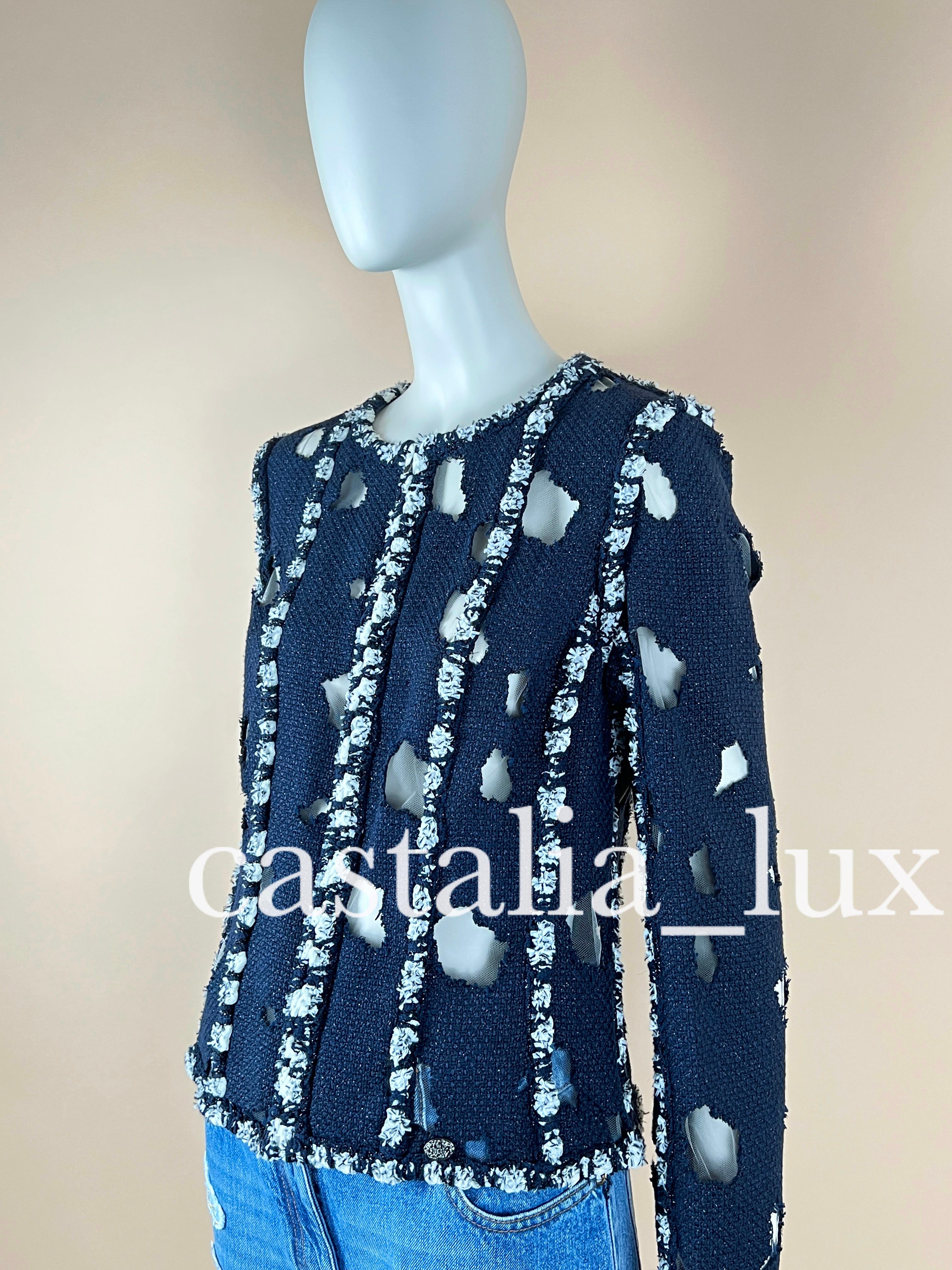 Chanel Iconic Metropolitan Museum Tweed Jacket For Sale 9