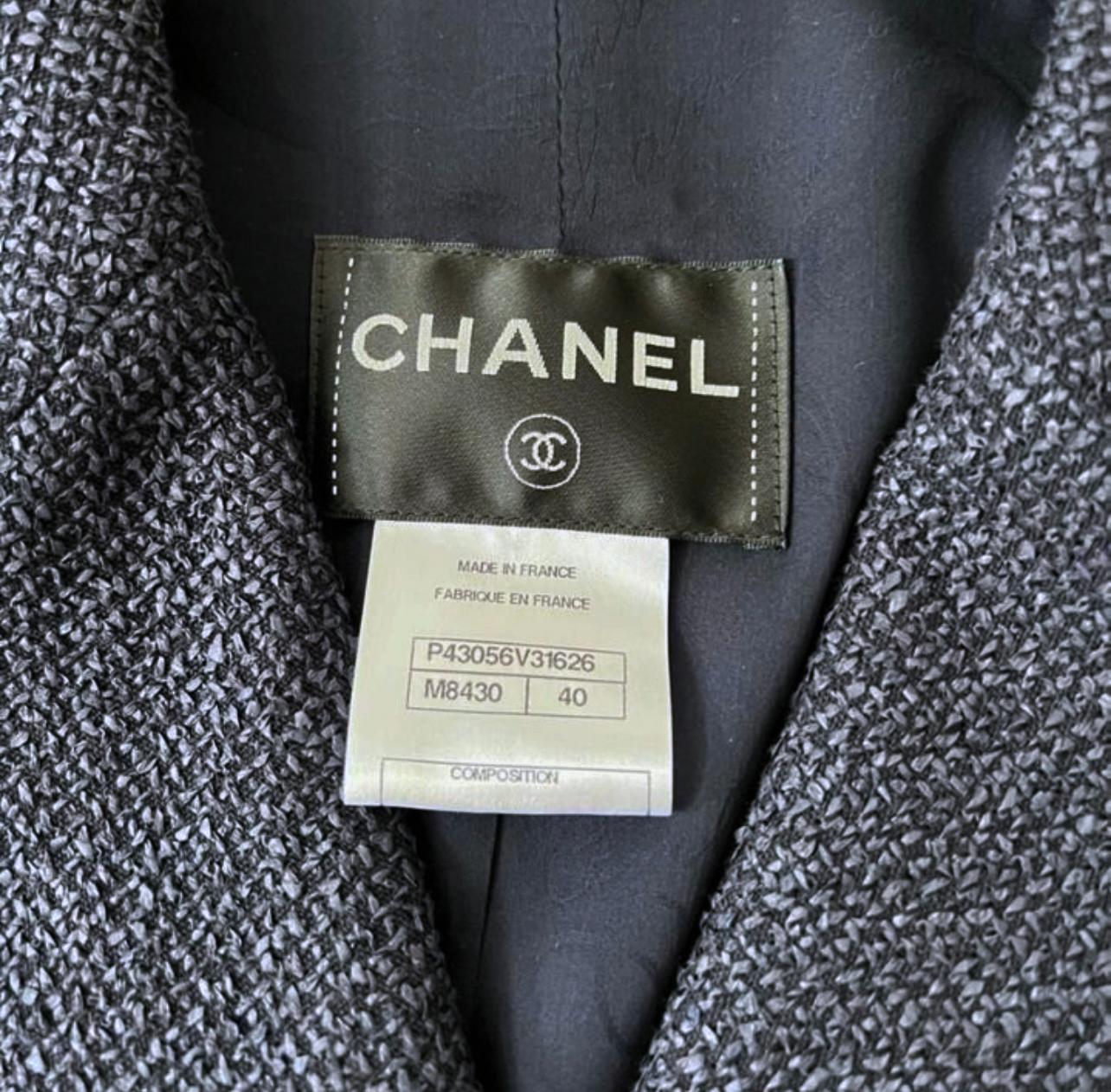 Chanel Iconic Mira Duma CC Logo Tweed Jacket 9