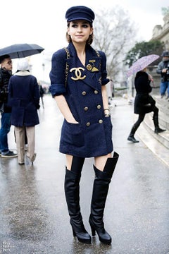 Chanel Iconic Mira Duma CC Logo Tweed Jacket