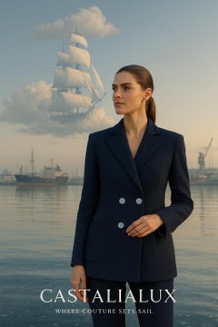 CHANEL Iconic Navy Shimmer Jacket 36 FR