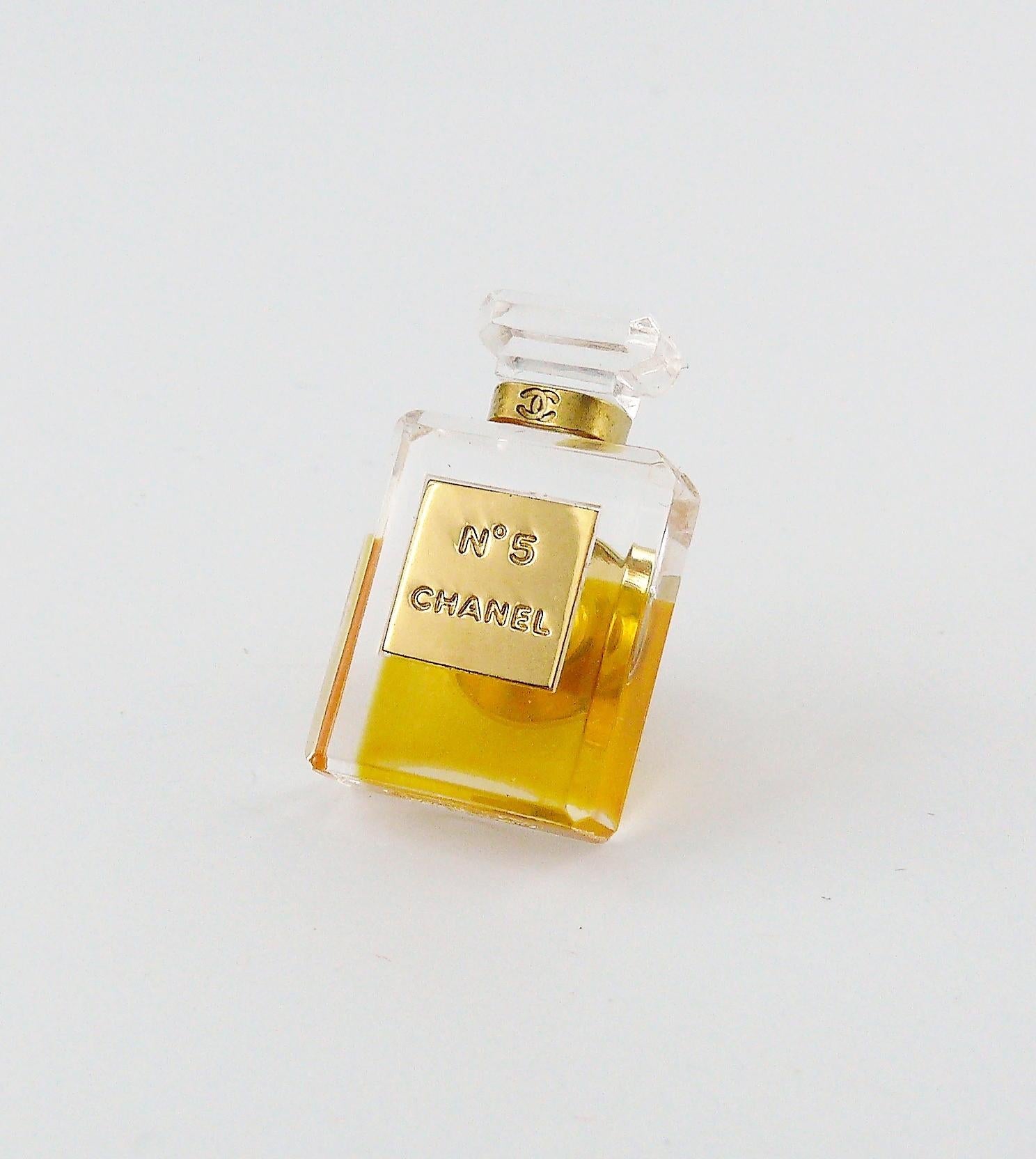 Women's or Men's Chanel Iconic No. 5 Perfume Bottle Pin Brooch