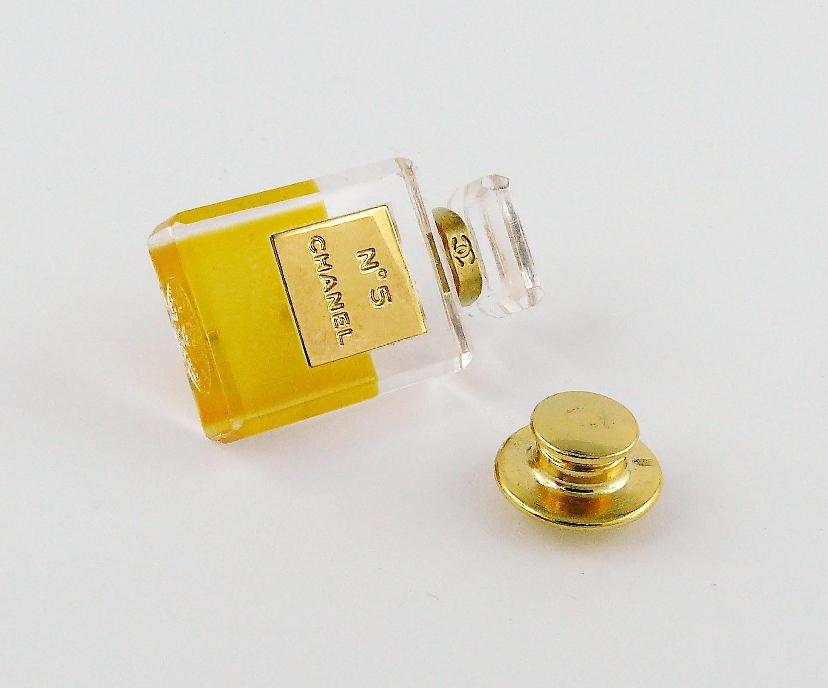 Chanel Iconic No. 5 Perfume Bottle Pin Brooch 1