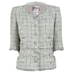 CHANEL Iconic Nude Beige Timeless Tweed Jacket 36 FR