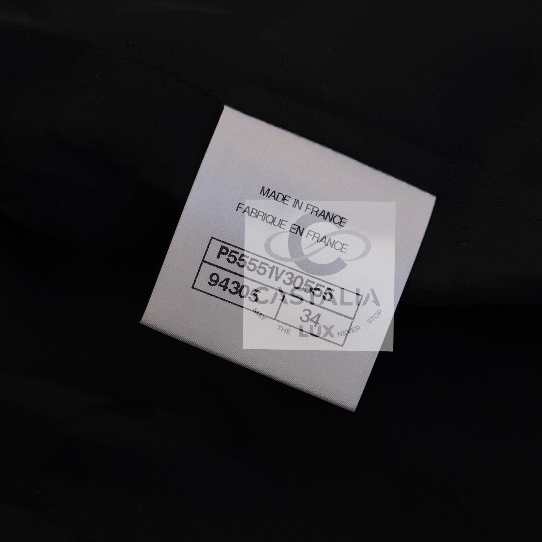 CHANEL - Veste en tweed noir Icone Paris / iCon 34 FR en vente 14