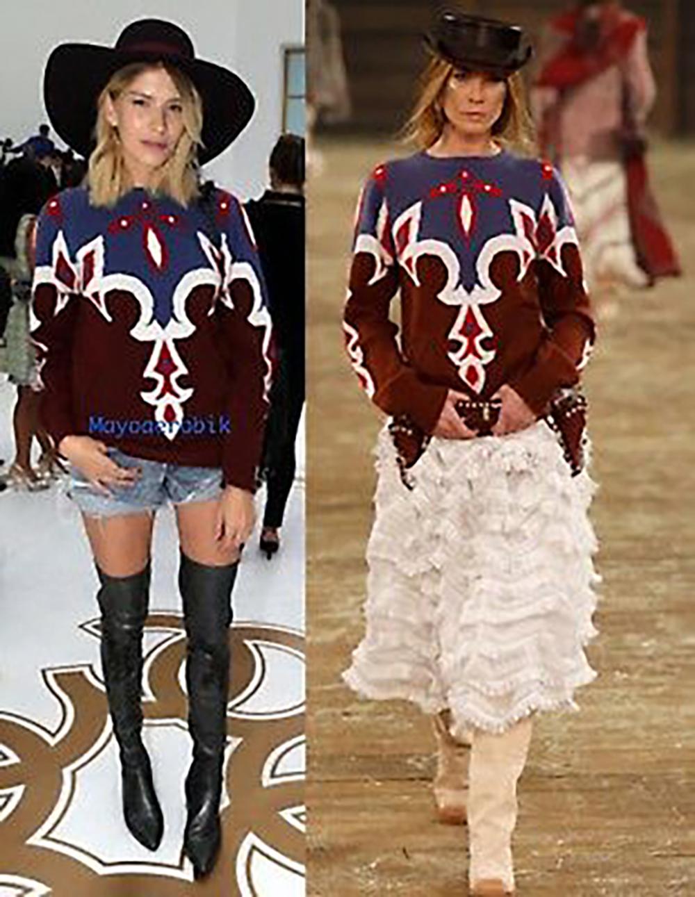 Pull CHANEL Iconic Paris / iConway Runway 38 FR en vente 5