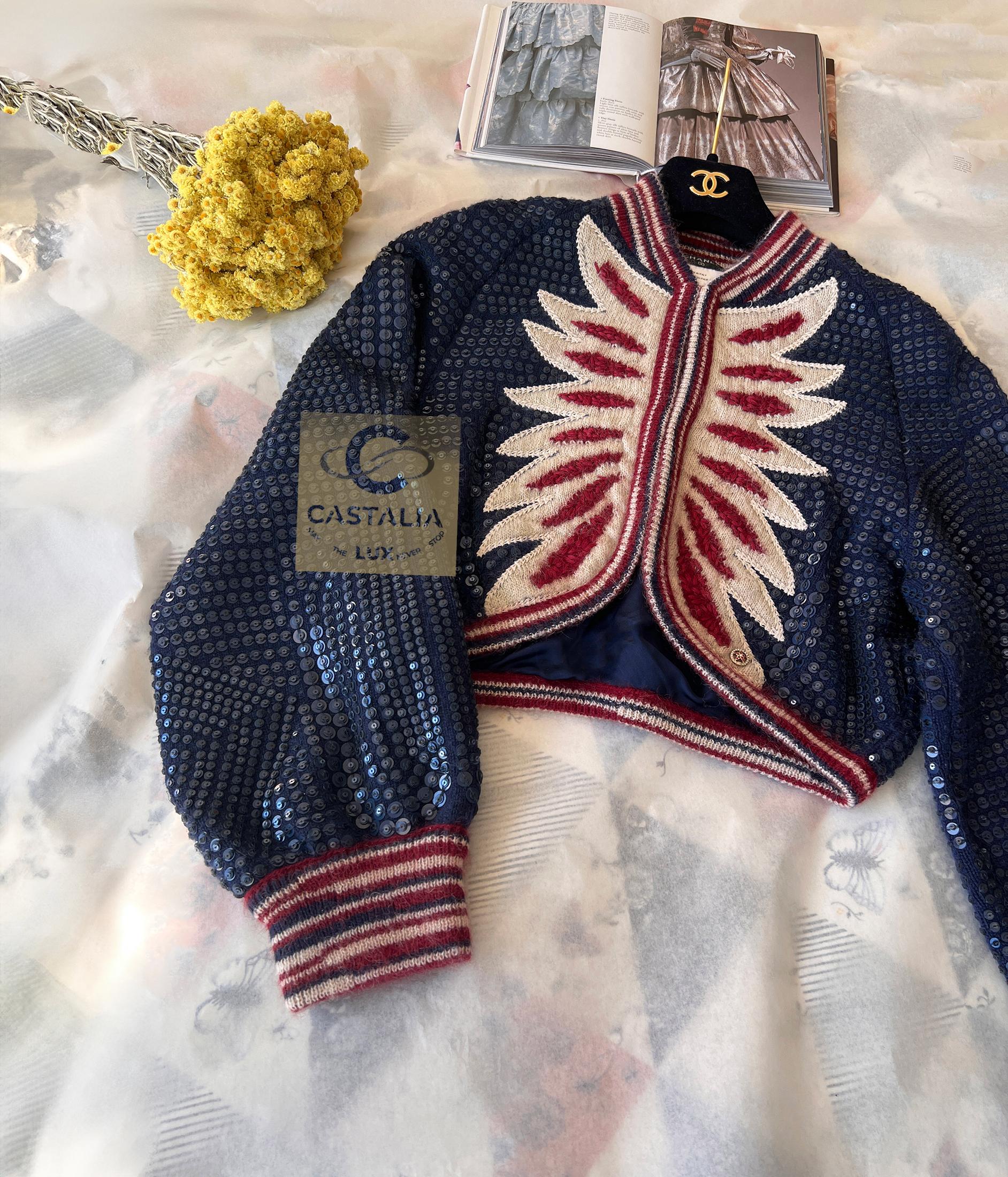CHANEL Iconic Paris / DALLAS Paillettenjacke 34 FR 6