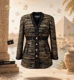 CHANEL Iconic Paris / EGYPT 2019 Tweed Jacket 38 FR