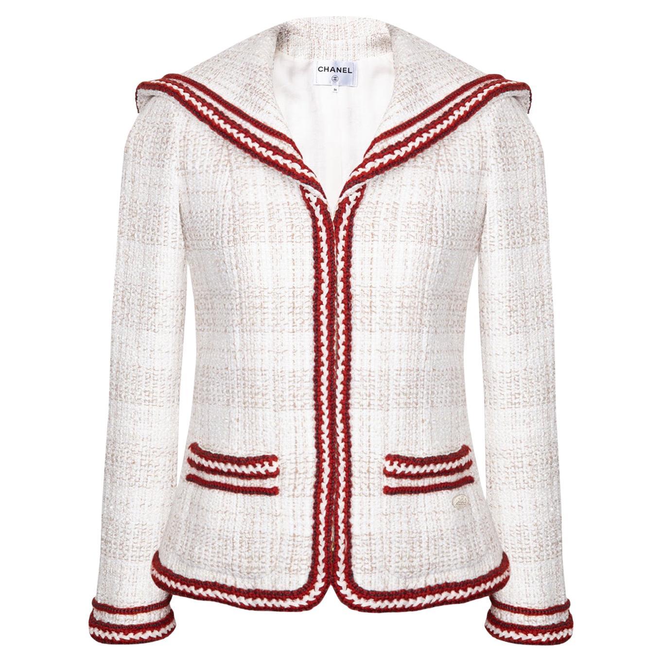 Chanel Iconic Paris / Hamburg Maritime Tweed Jacket 40 FR
