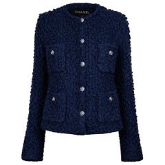 CHANEL Iconic Paris / London Black Tweed Jacket 40 FR