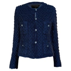 Chanel Iconic Paris / London Giacca nera in tweed 40 FR
