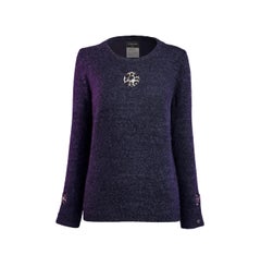 CHANEL Iconic Paris / London Jewel Gripoix Jumper 36 FR