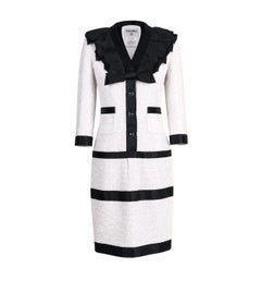 CHANEL Iconic Paris / MIAMI Tweed Dress with CC Heart Buttons 34 FR