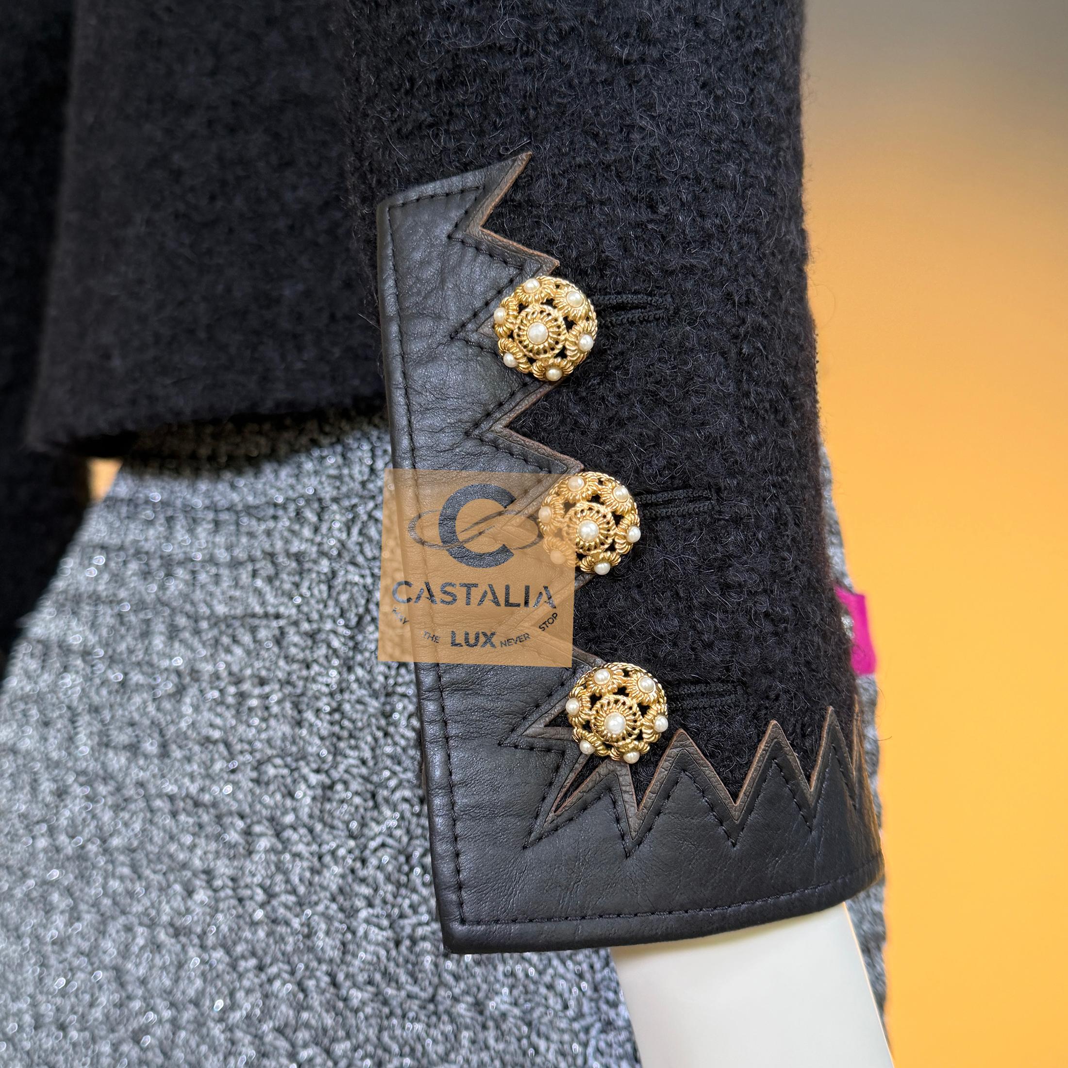 CHANEL Iconic Paris / Salzburg CC Jewel Buttons Tweed Jacket 34 FR en vente 5