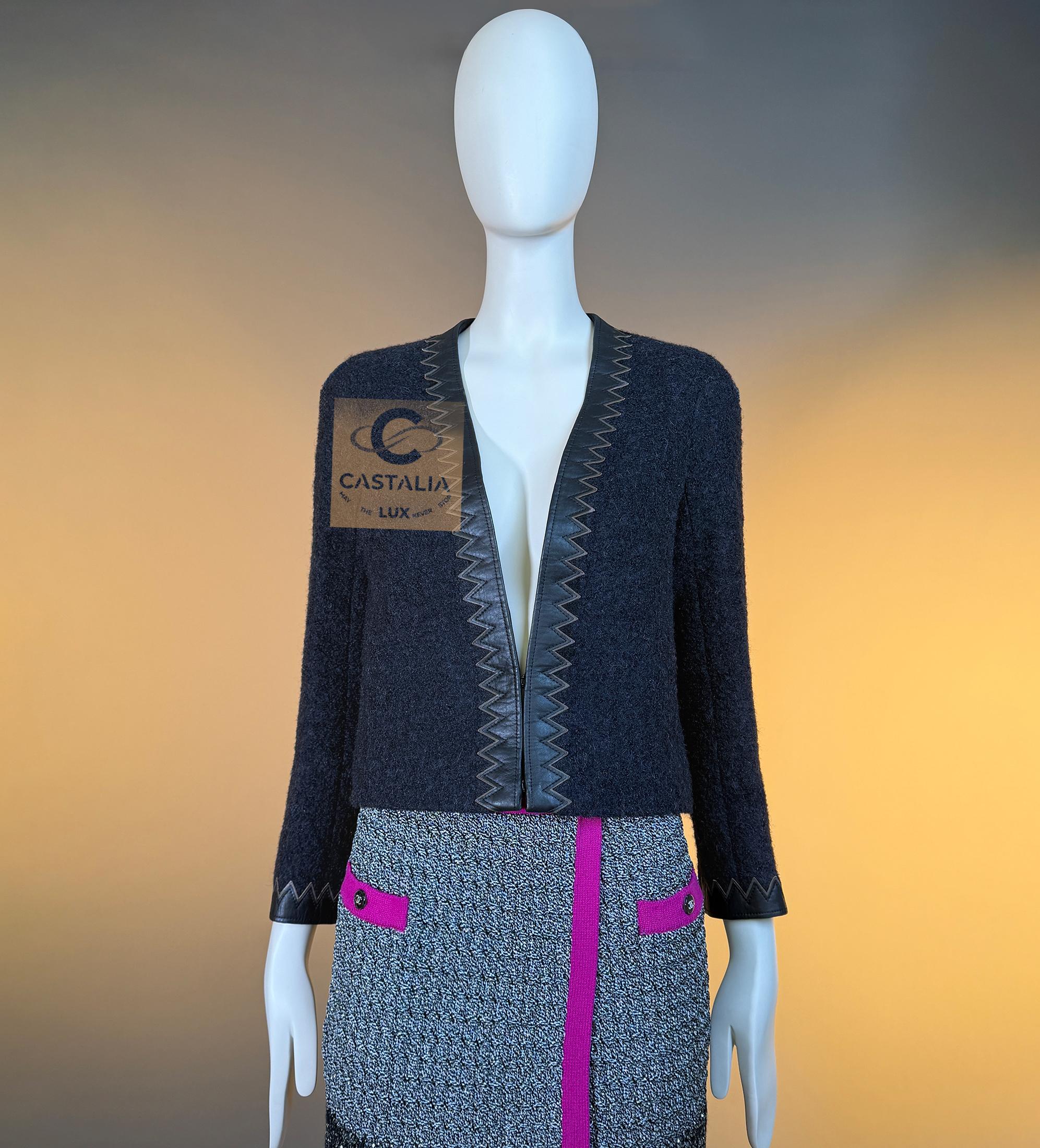 CHANEL Iconic Paris / Salzburg CC Jewel Buttons Tweed Jacket 34 FR en vente 6
