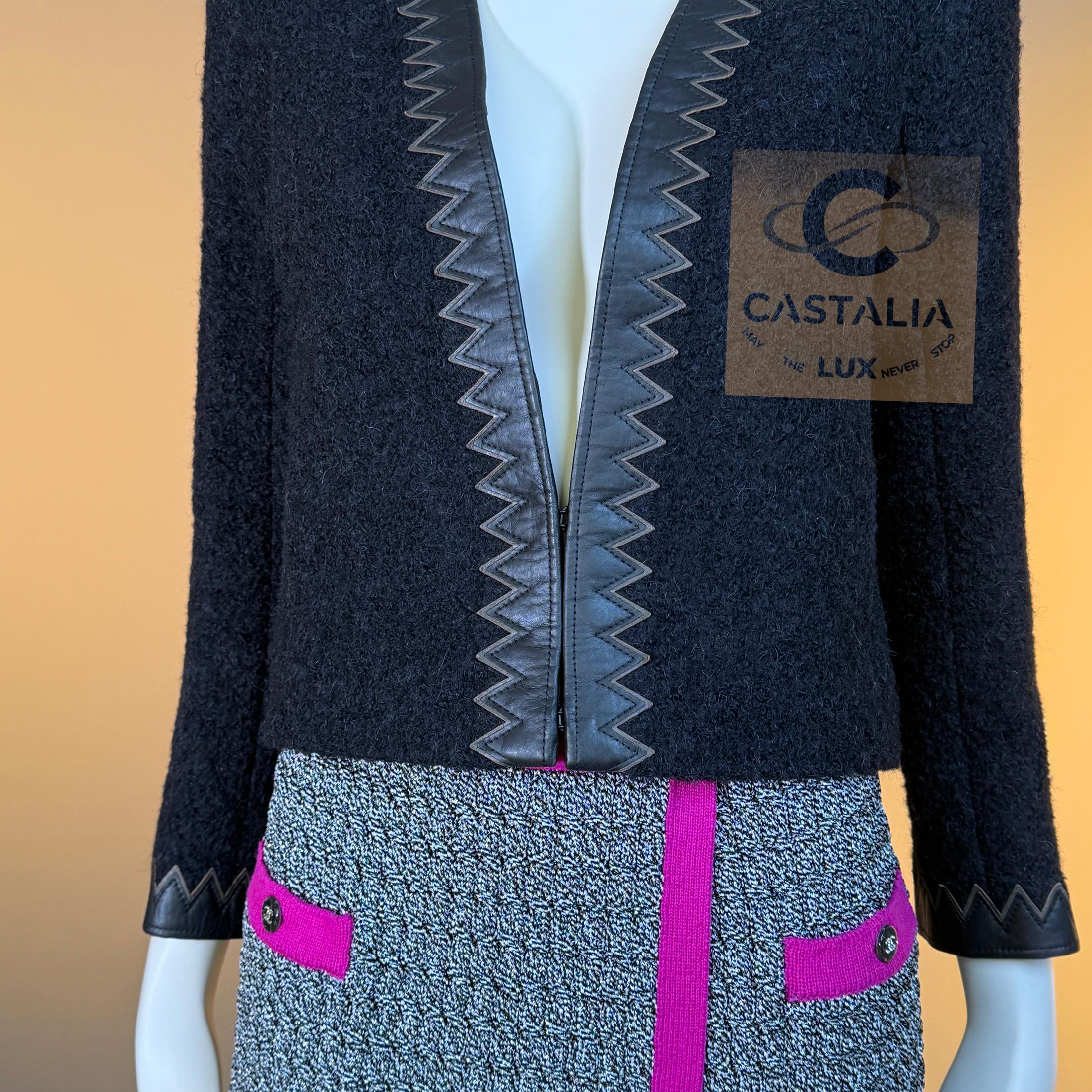 CHANEL Iconic Paris / Salzburg CC Jewel Buttons Tweed Jacket 34 FR en vente 8