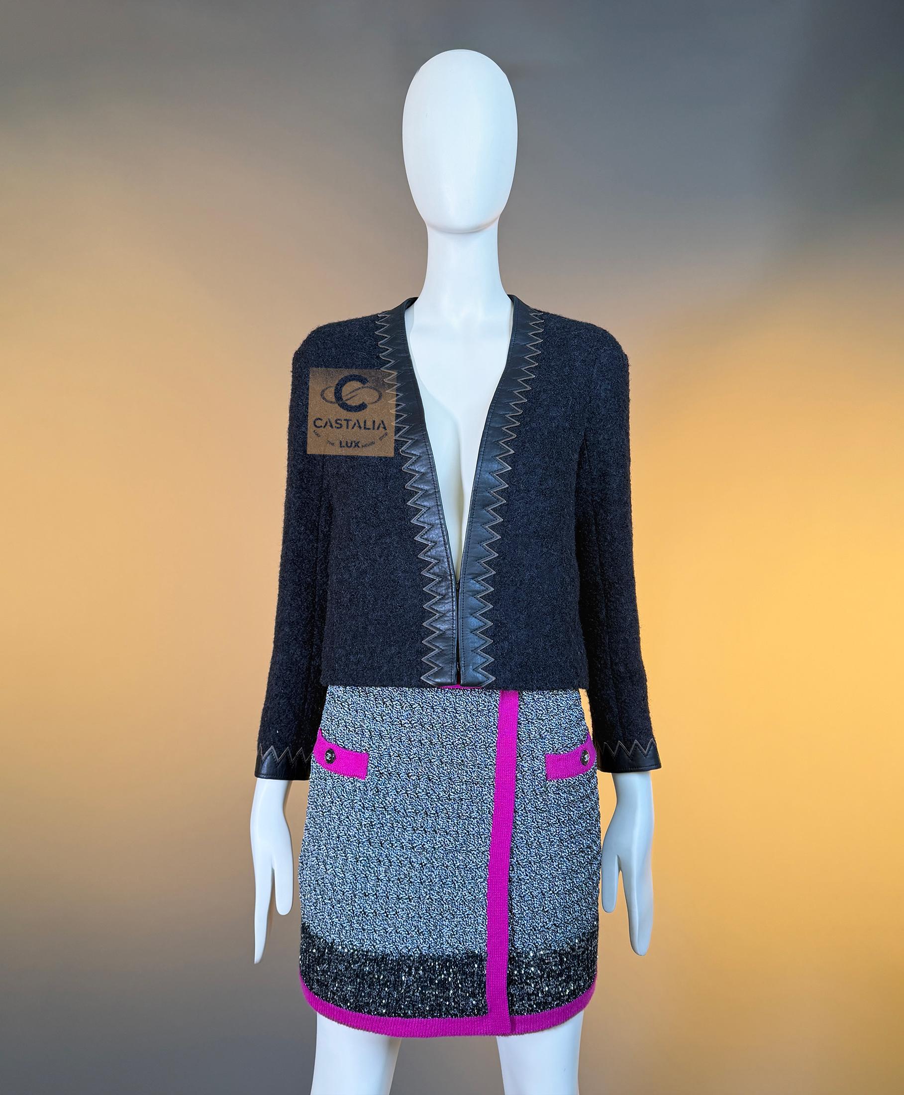 CHANEL Iconic Paris / Salzburg CC Jewel Buttons Tweed Jacket 34 FR en vente 9