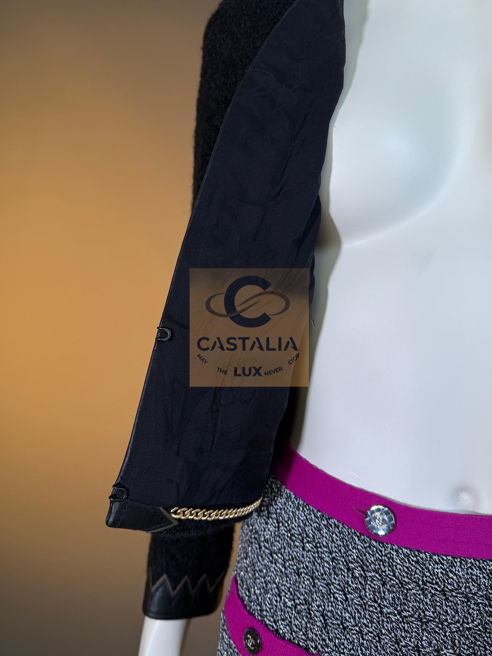 CHANEL Iconic Paris / Salzburg CC Jewel Buttons Tweed Jacket 34 FR en vente 12