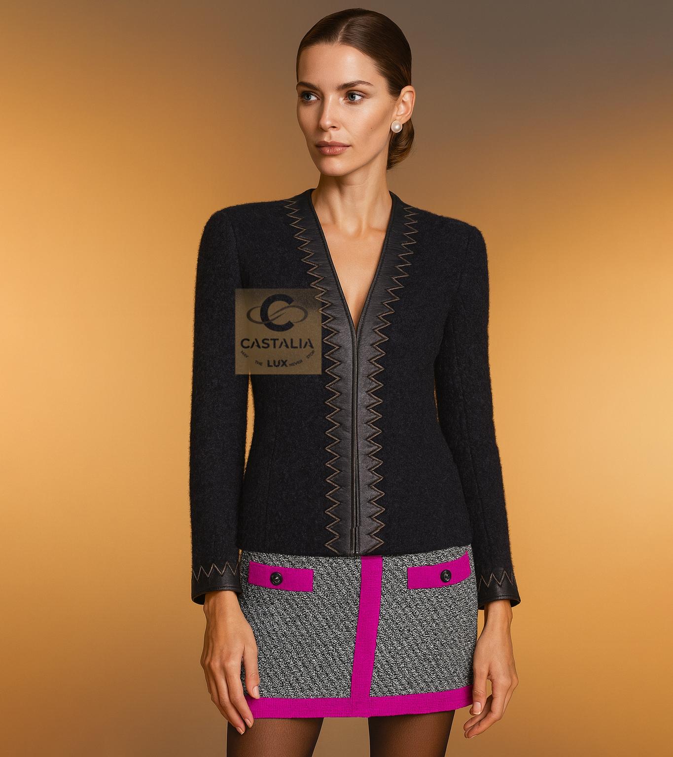 CHANEL Iconic Paris / Salzburg CC Jewel Buttons Tweed Jacket 34 FR Excellent état - En vente à Dubai, AE