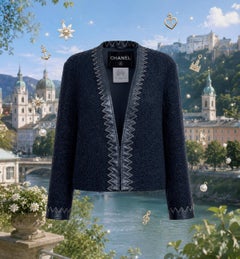 CHANEL Iconic Paris / Salzburg CC Jewel Buttons Tweed Jacket 34 FR