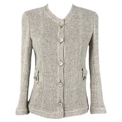 CHANEL Iconic Paris / Seoul Beige Tweed Jacket 40 FR