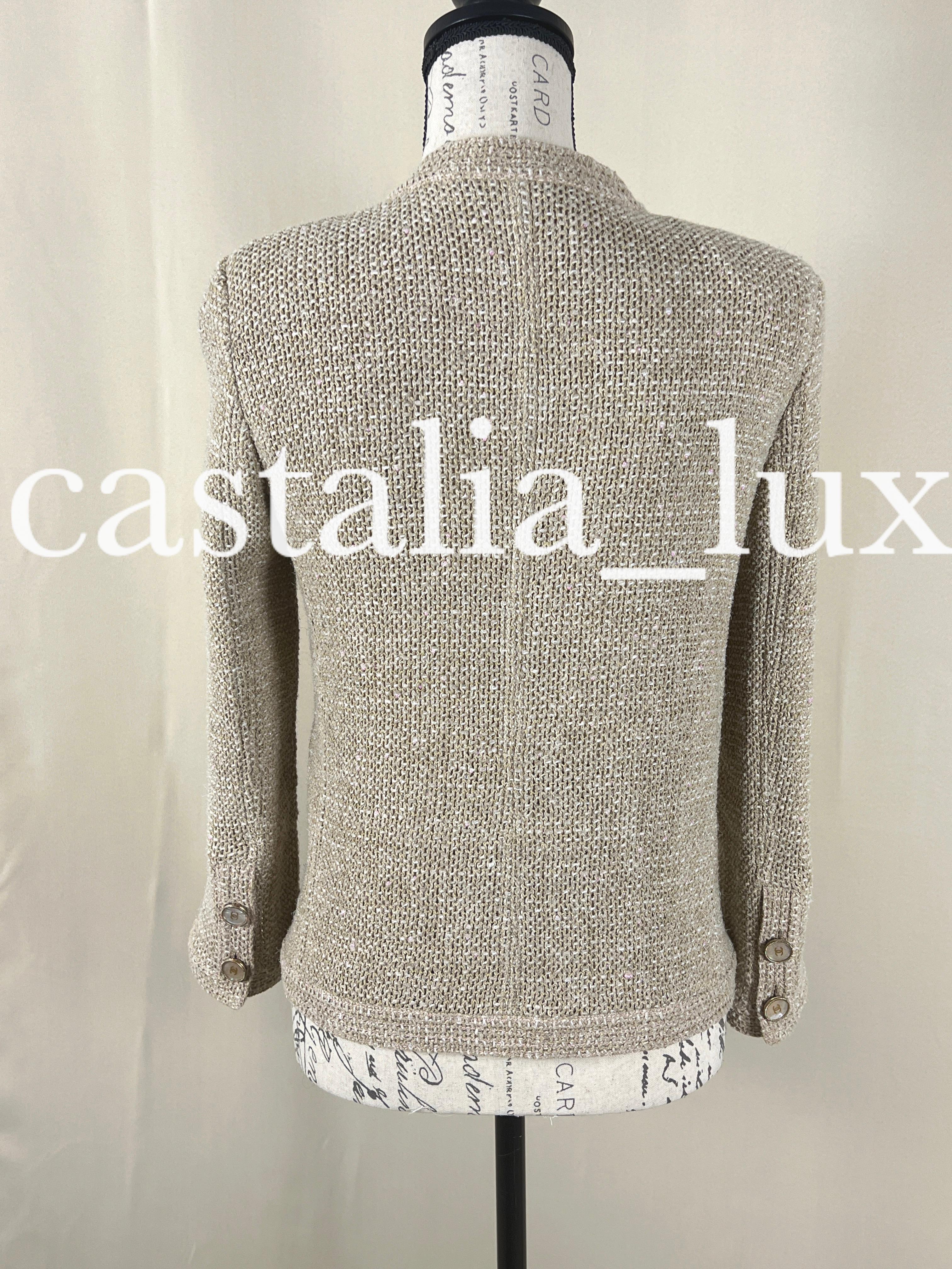 Chanel Iconic Paris / Seoul Beige Tweed Jacket 6