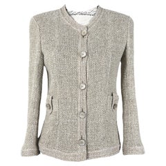 Chanel Iconic Paris / Seoul Beige Tweed Jacket