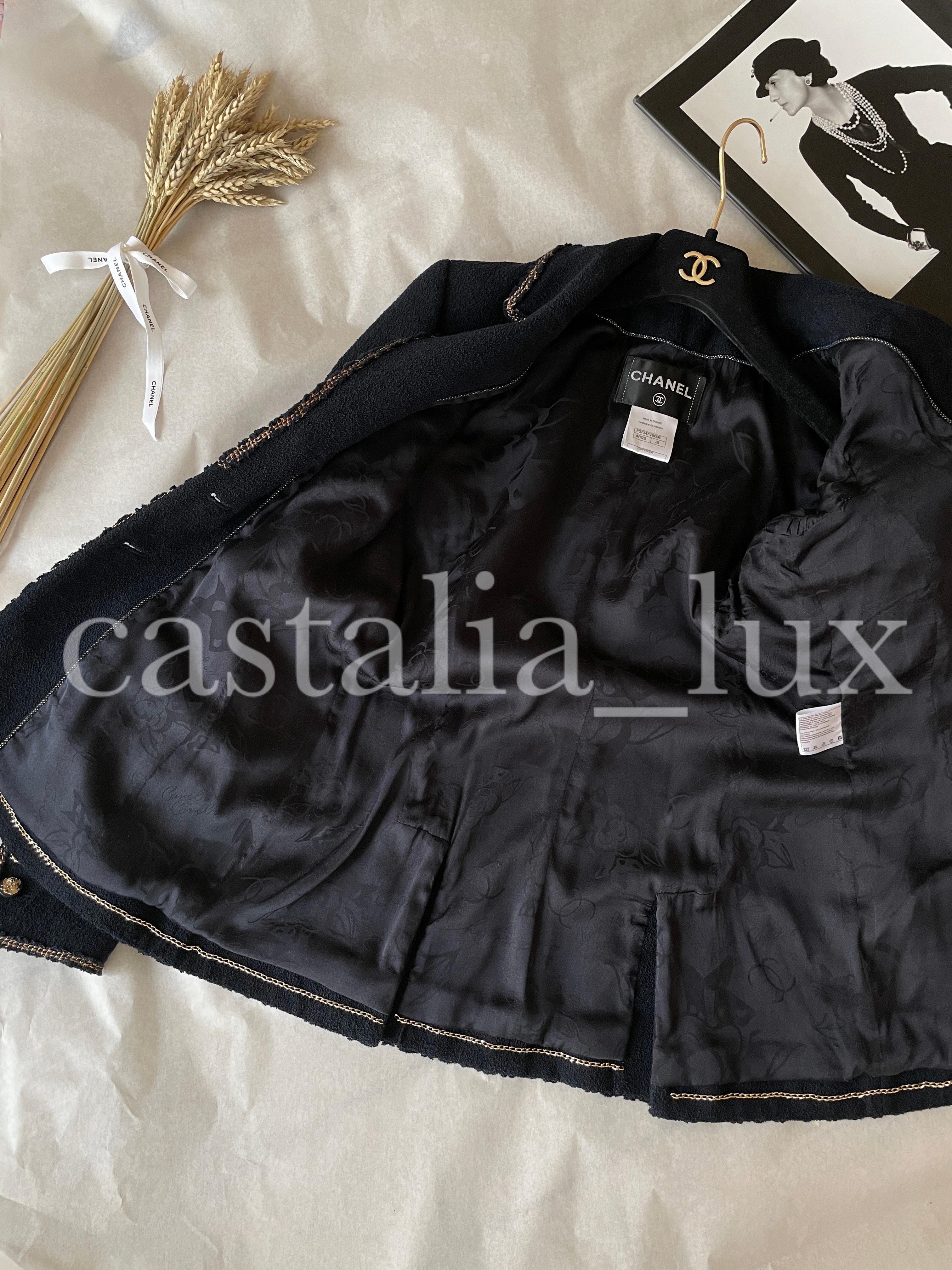 Chanel Iconic Paris / Venice Little Tweed Jacket For Sale 6