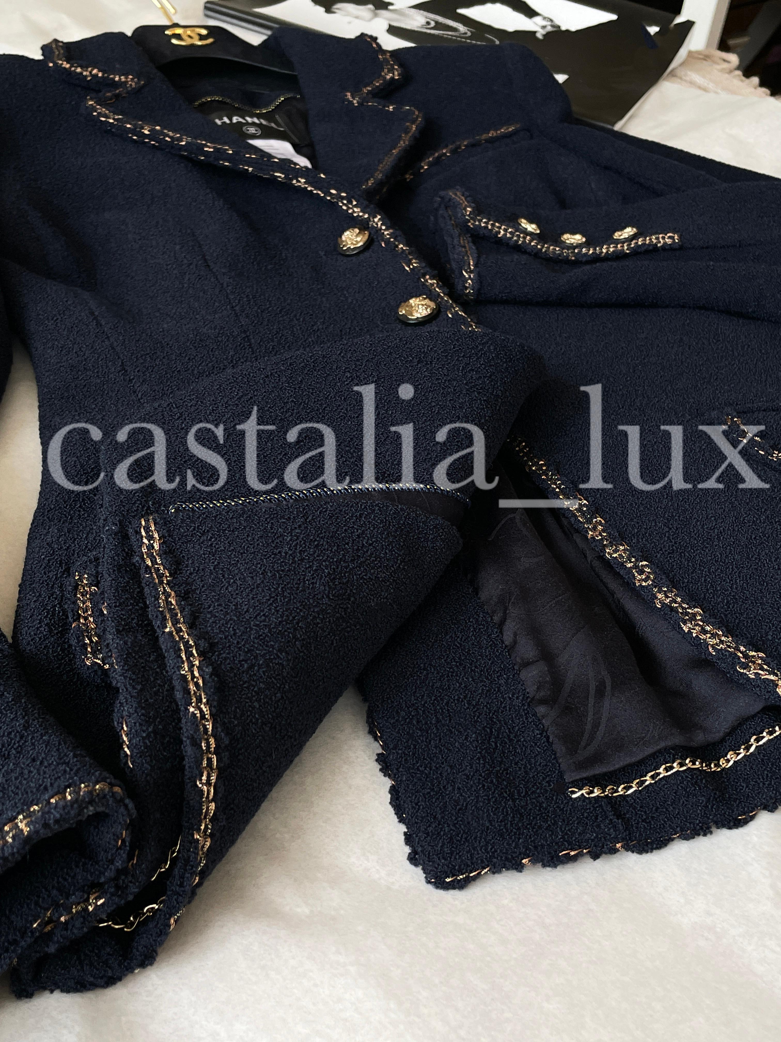 Chanel Iconic Paris / Venice Little Tweed Jacket For Sale 3