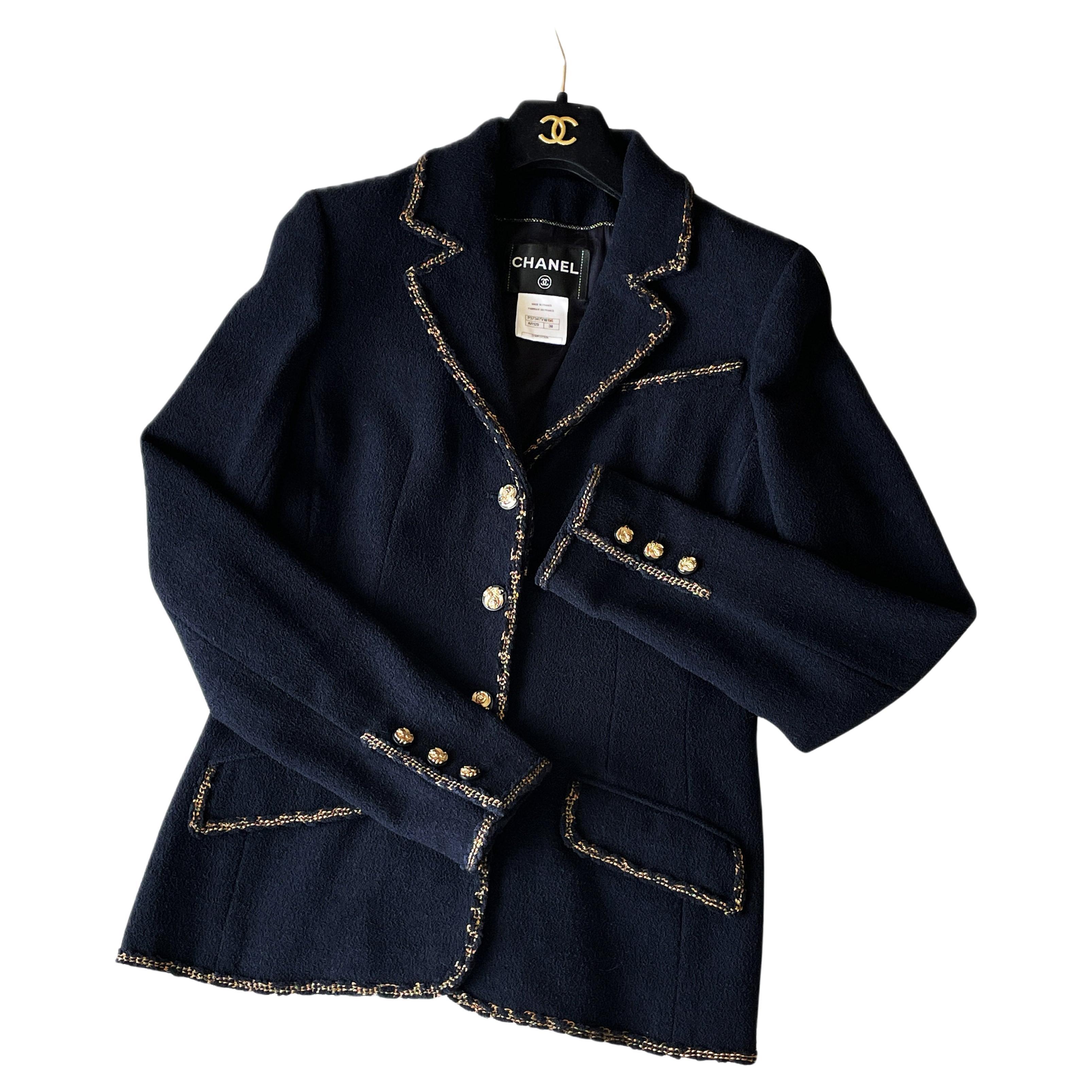 Chanel Iconic Paris / Venice Little Tweed Jacket For Sale