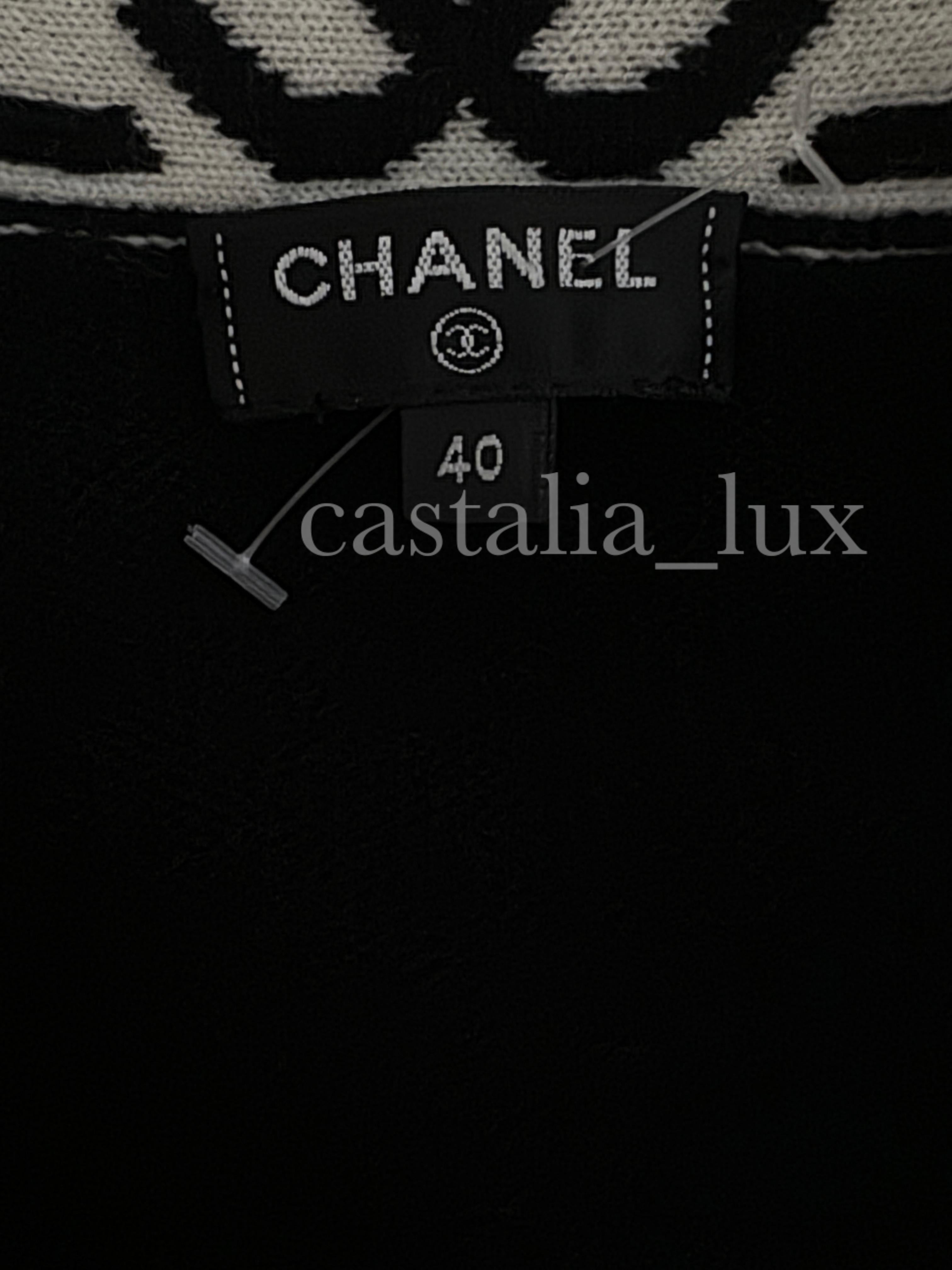 Chanel Iconic Rare CC Logo Deauville / Biarritz Maxi Cashmere Cardigan 14