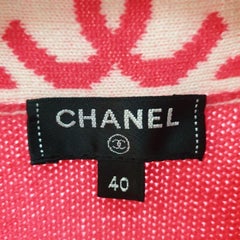 Chanel Iconic Rare CC Logo Deauville / Biarritz Maxi Cashmere Cardigan Sz.40