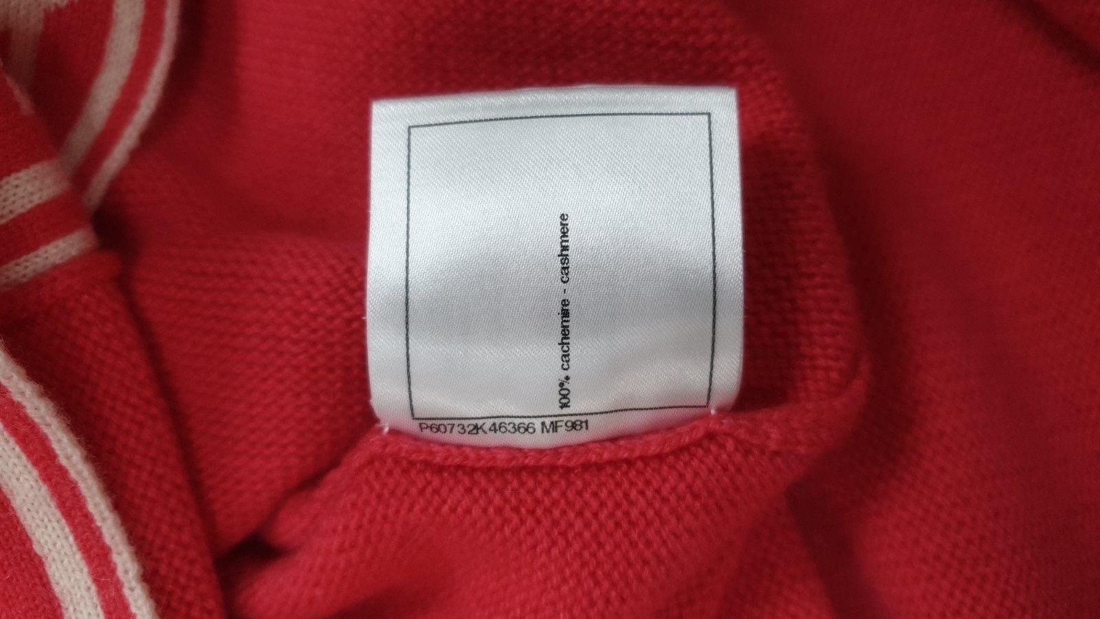 Chanel Iconic Rare CC Logo Deauville / Biarritz Maxi Cashmere Cardigan Sz.40 In Excellent Condition For Sale In Krakow, PL