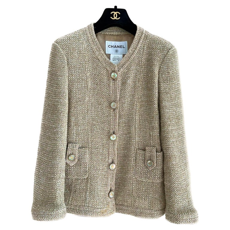 Chanel Iconic Seoul Beige Tweed Jacket