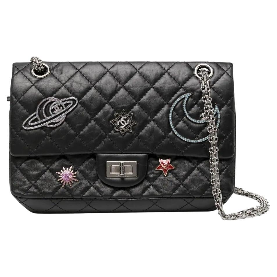 Chanel Iconic Space Reissue Charms Icons Mademoiselle Flap Shoulder Bag For Sale