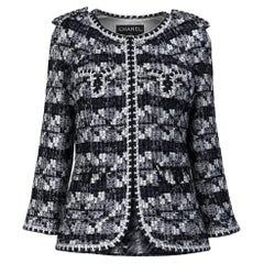 CHANEL Iconic Tweed Jacket with Braided Trim & CC Buttons 40 FR