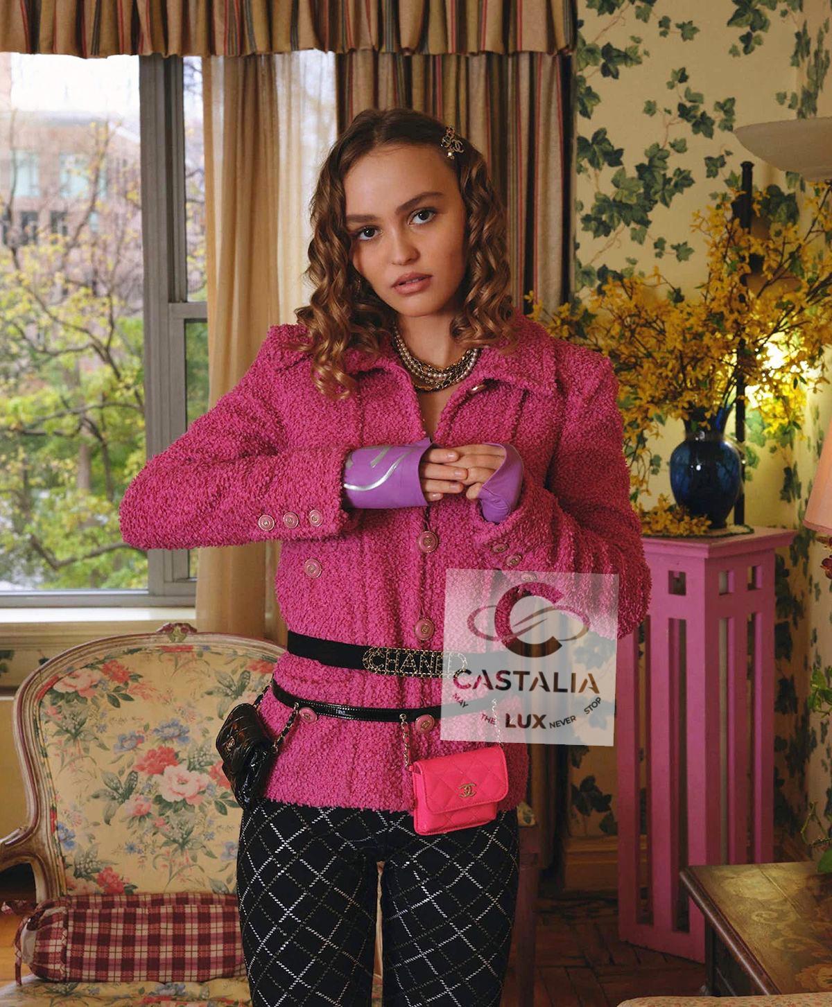 da uomo o donna Chanel Iconic Vittoria Ceretti Ad Campaigner Giacca di tweed 38 FR in vendita