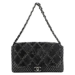 Chanel Icons 3 Bag Quilted Embellished Tweed Jumbo