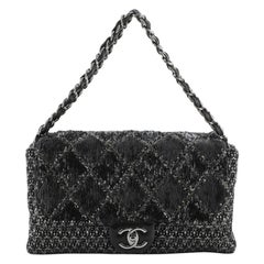 Chanel Icons 3 Bag Quilted Embellished Tweed Jumbo