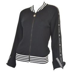 Chanel Identifizierung Baumwolle Logo Track Jacket 2004 Sz 38