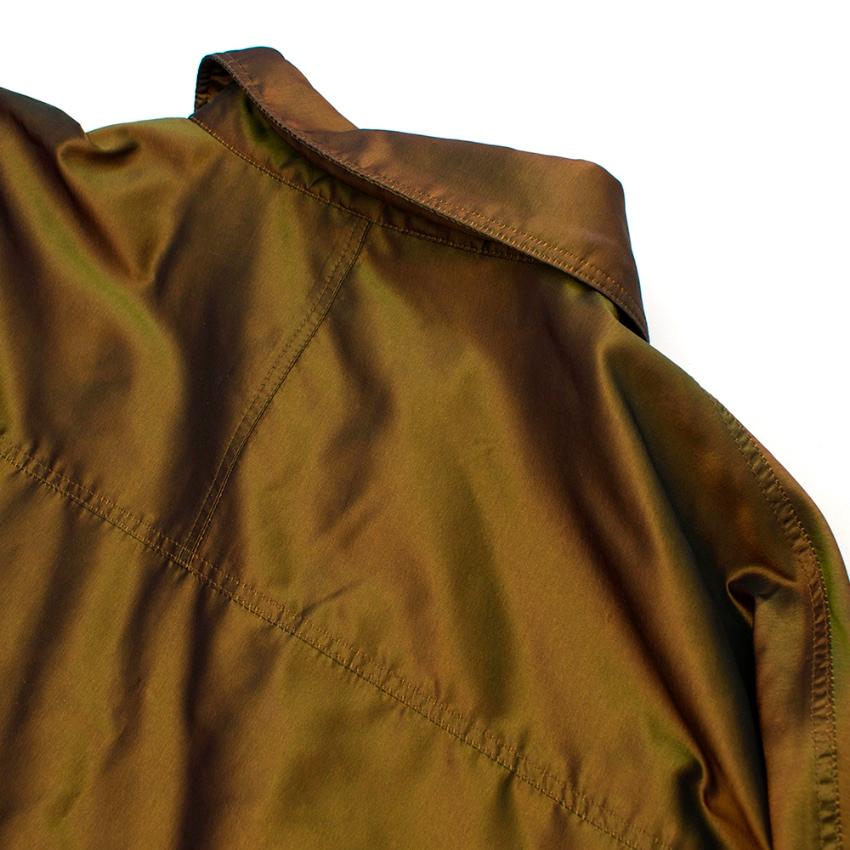 Chanel Identification Oversize Iridescent Silk Jacket - Size US6 For Sale 2