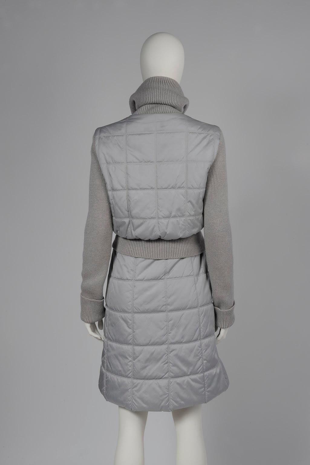 Chanel Identification Runway Quilted Puffer Skirt Suit, Fall-Winter 2000 4