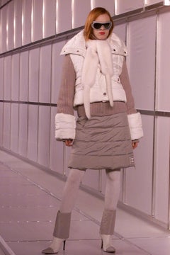 Chanel Identification Runway Quilted Puffer Skirt Suit, Fall-Winter 2000