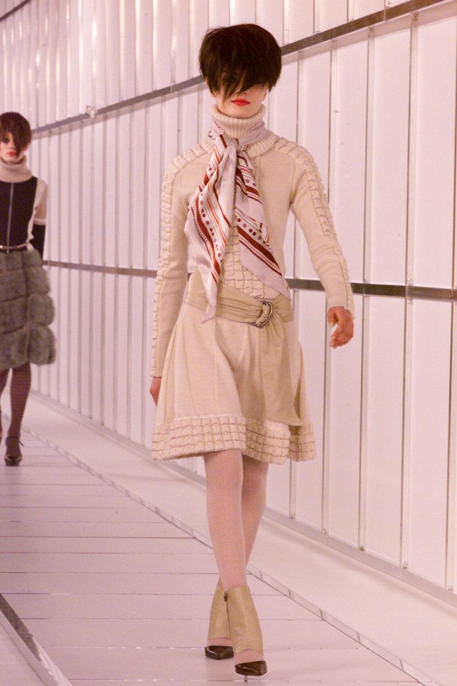 Chanel Identification Runway Quilted Puffer Skirt Suit, Fall-Winter 2000 12