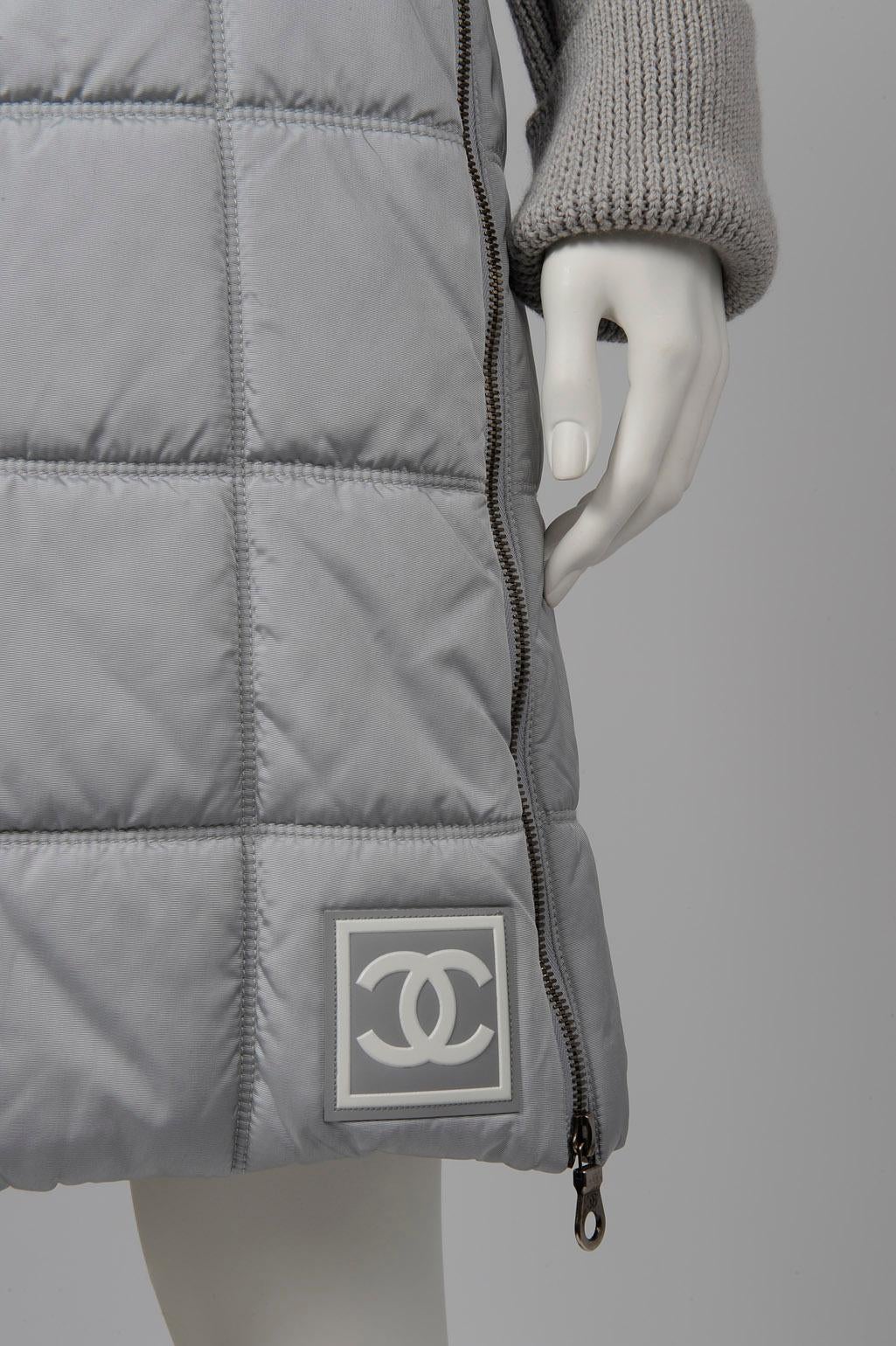Women's Chanel Identification Runway Quilted Puffer Skirt Suit, Fall-Winter 2000