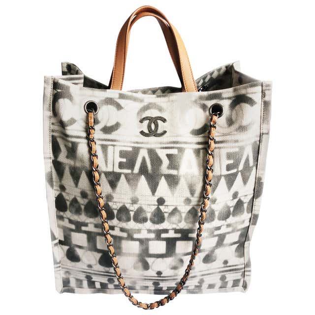 Chanel Iliad Large Tote Bag Canvas Leather 2018 Cruise Collection ...