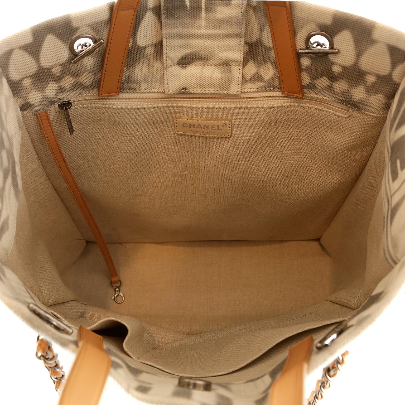 Chanel Iliad Printed Shopper Tote 1