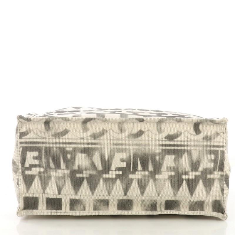 Women's Chanel Iliad Shopping Tote Printed Canvas Medium