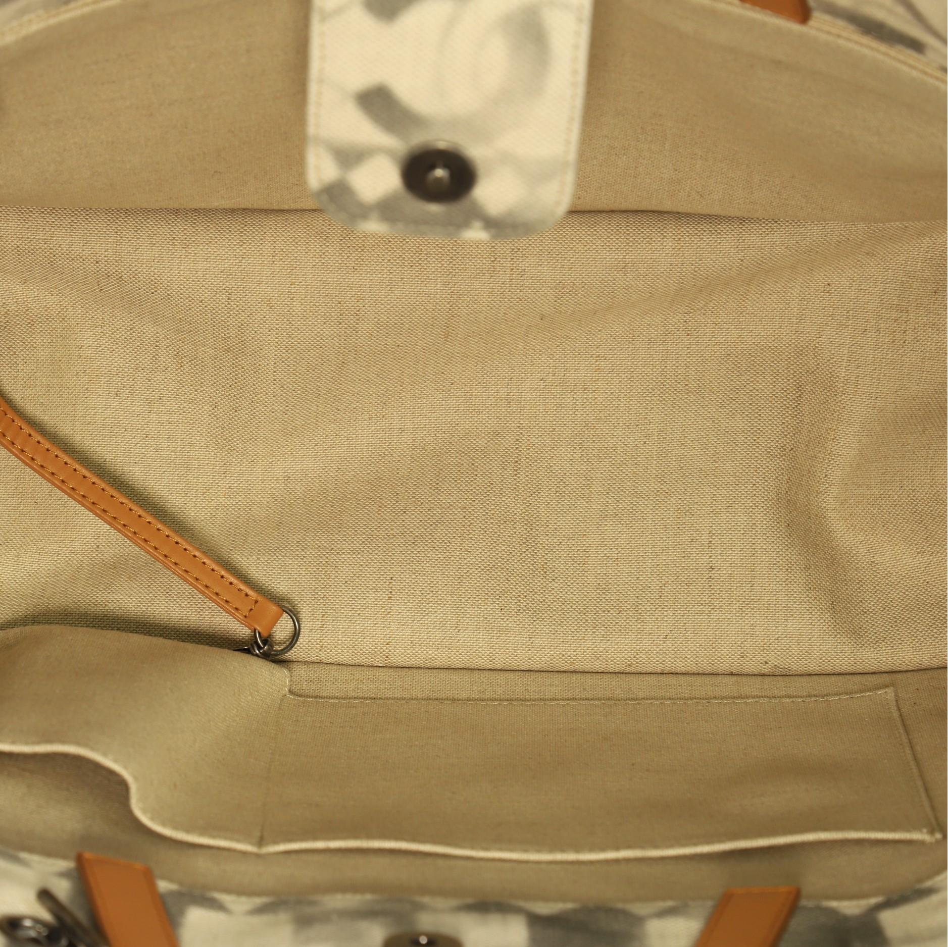 Chanel Iliad Shopping Tote Printed Canvas Medium 1