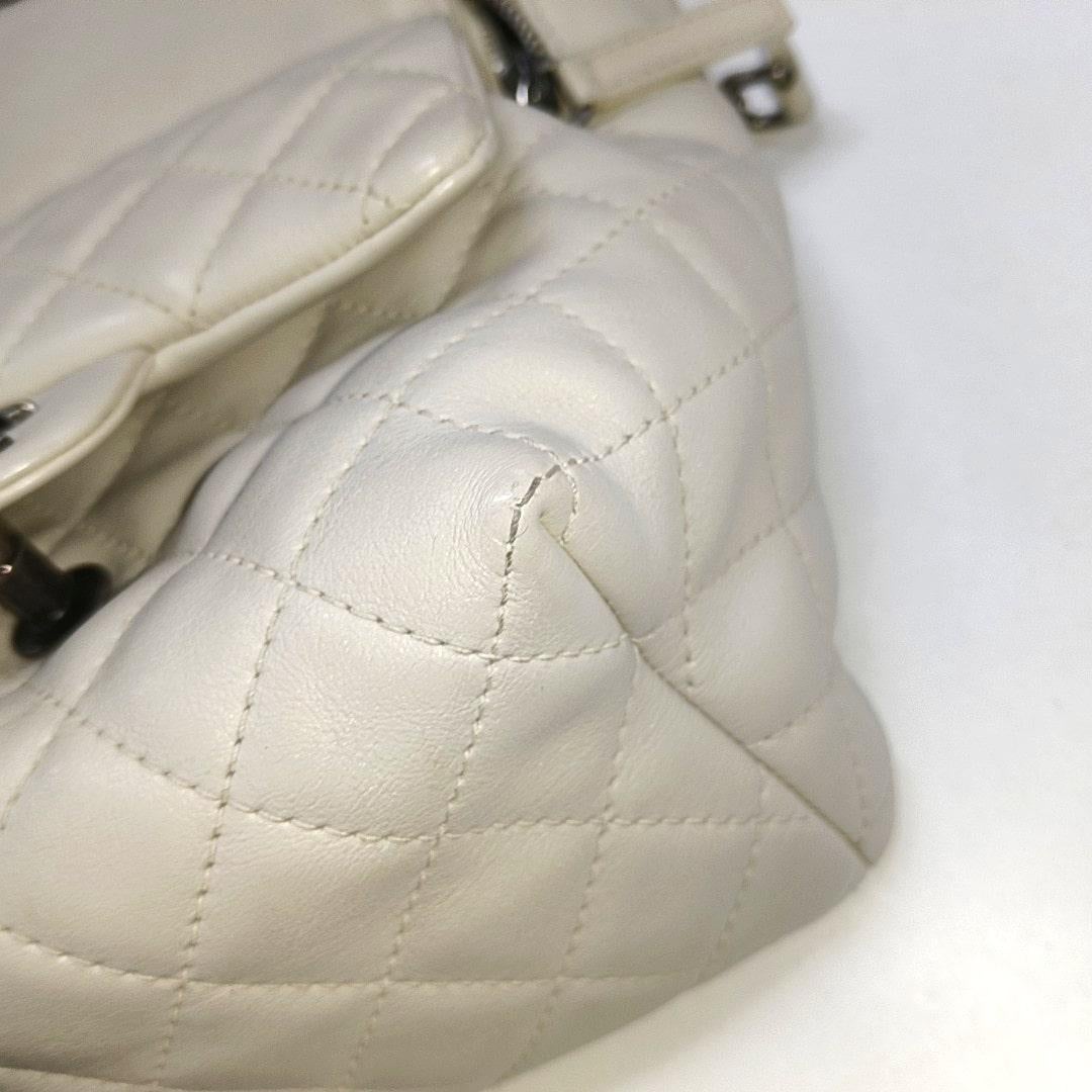 Chanel In Seoul Backpack Chalk White Calfskin Leather, 2015-2016 10